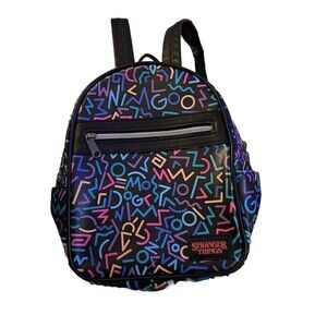 Stranger Things Mini Backpack Purse Bag 80s Pattern Funko Eleven Cosplay‎